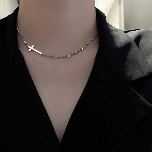 NEW 925 Sterling Silver Cross Chain Necklace - Picture 4 of 9